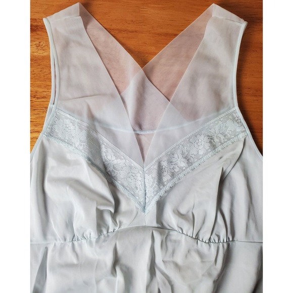 Vintage Shadow Line Long Nightgown Night Gown Robe Set Trad Wife Medium - Picture 11 of 15